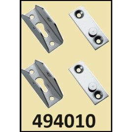 494010 Set afneembare RVS316 scharnieren voor zwemtrap tot Ø25mm.