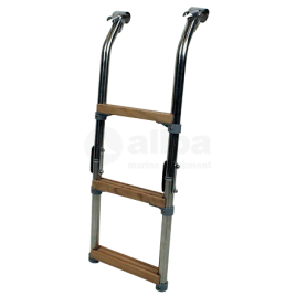 494060 RVS zwemtrap 3-treden voor zwemplateau's 494050/53.