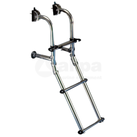 S1123003 RVS zwemtrap 3-treden. Lengte 740mm.