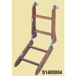 S1400004 Houten zwemtrap 4-treden. Lengte 900mm. 