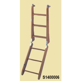 S1400006 Houten zwemtrap 6-treden. Lengte 1300mm.