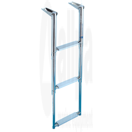S3101003 Telescopische RVS zwemtrap 3-treden. Lengte 880mm.