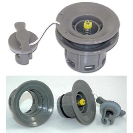 011000GR Halkey Roberts luchtventiel - Type 690NSBV. Grijs.