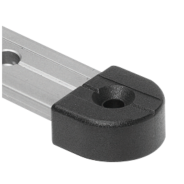 22901 Barton kunststof eindstop voor Genuarail 20 mm T-track.