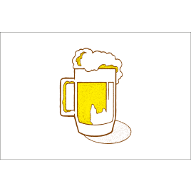 BIER5075 Bier vlag - 500x750 mm.