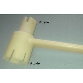 66.446.45 Ventielsleutel 2-zijdig voor o.a. Bravo ventielen. 