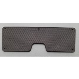 B184010N Spiegelbeschermplaat. Zwart. 308/285 x 104 x 7 mm.