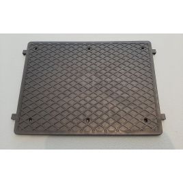 B184020N Spiegelbeschermplaat. Zwart. 290/255 x 210 x 7,5 mm.