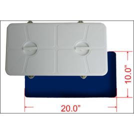 Inspectieluik/Mangatdeksel - type DP10x20W - 285x540 mm (bxl) - kleur wit.