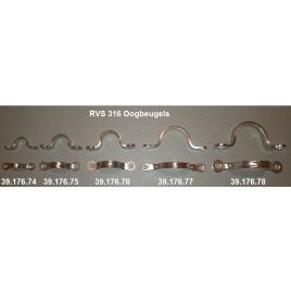 39.176.74 RVS 316 Oogbeugel Ø12 mm.