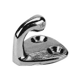 79131010 Fenderhaak uit chroom staal Ø 8 mm.