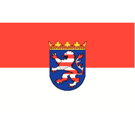 HE2030 Deelstaatvlag Hessen DE - 200x300 mm.