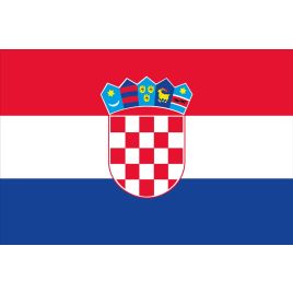 HR3045 Kroatische vlag - 300x450 mm.