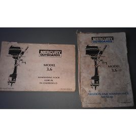 C90-94353 Handleiding en operations & maintenance manual voor 3,6 pk Mercury.