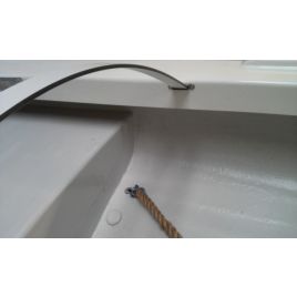 31712 Afwateringslat van Trespa voor onder afdekzeil.