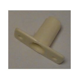 25.228.045 Roeidolhouder nylon. Rechte inbouw. Ivoor.