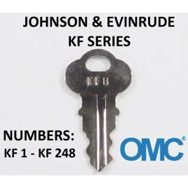 0501521 Startsleutel 6 (OMC) Johnson - Evinrude KF serie.