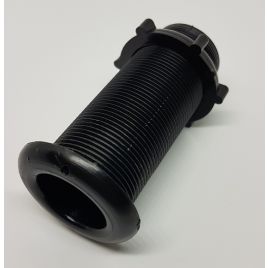 18.736.00 Loospijp / doorvoer - lengte 78 mm. Zwart.