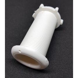 18.836.00 Loospijp / doorvoer wit lengte 78 mm. Wit.