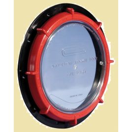 20.400.01 Waterdicht inspectieluik, transp., Ø180 mm.