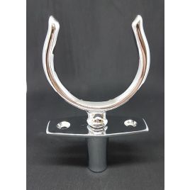 34.160.10 Set roeidol met houder, inbouw, chroom. Ø12x41x52mm.