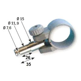34.430.06 Roeidol (grijs) voor roeiriem Ø 35 x 35 mm penlengte.