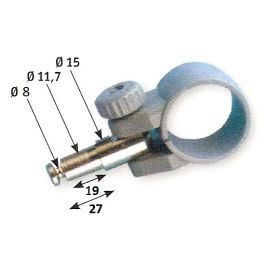 34.430.08 Roeidol (grijs) voor roeiriem Ø 35 x 27 mm penlengte.
