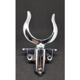 34.433.00 Set roeidol met houder, opbouw, chroom. Ø12mm.
