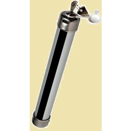 38.175.10 Buitenboordmotorslot aluminium/RVS - tot 25 pk.