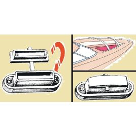 46.108.00 Set nokjes (2 stuks) voor afwateringslat. 