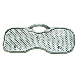 47.766.01 Spiegelbeschermplaat aluminium - breedte 200 mm.