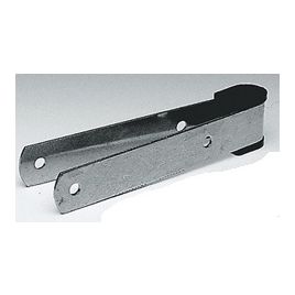 16940 RVS Roerbeslag - lengte 122 mm - Ø 8 mm.