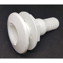 00567702 Huiddoorvoer Ø32 wit kunststof met slangtule Ø 24 mm.