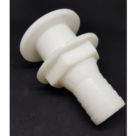 00567704 Huiddoorvoer Ø41 wit kunststof met slangtule Ø 32 mm.