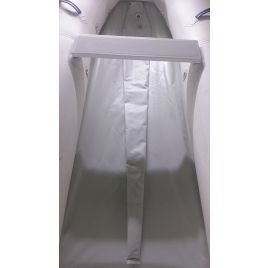 SSL403SSL403403120 Universele polyester zitbank voor rubberboten. 120 cm. Lichtgrijs.