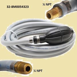 32-8M0054323 Quicksilver brandstofslang 2,40 m. 2x ¼ NPT.