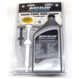 91-8M0050053 Set Quicksilver 1L. staartstukolie & pomp.