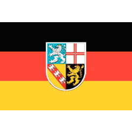 SAA2030 Deelstaatvlag Saarland DE - 200x300 mm.