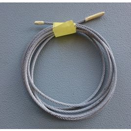 Verzinkt staalkabel Ø3mm. Lengte 2 m.