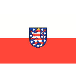 TU2030 Deelstaatvlag Thüringen DE - 200x300 mm.