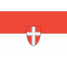 WIE2030 Deelstaatvlag Wien AT - 200x300 mm.