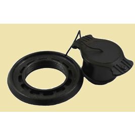 Z60052 Ring met indraai afsluitdop zwart voor ventielhuis Z60053.