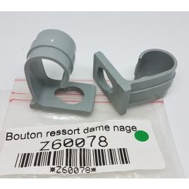 Z60078 Zodiac borgclip voor roeidol grijs.